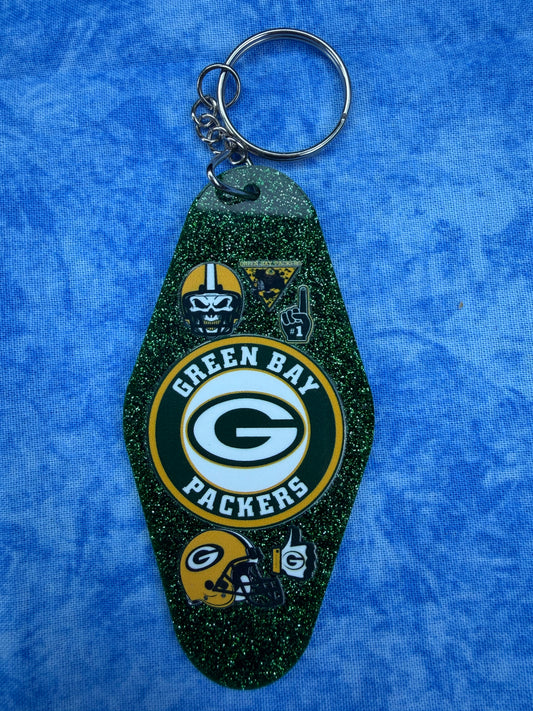 Sports Team Green Shiny - Hotel Keychain