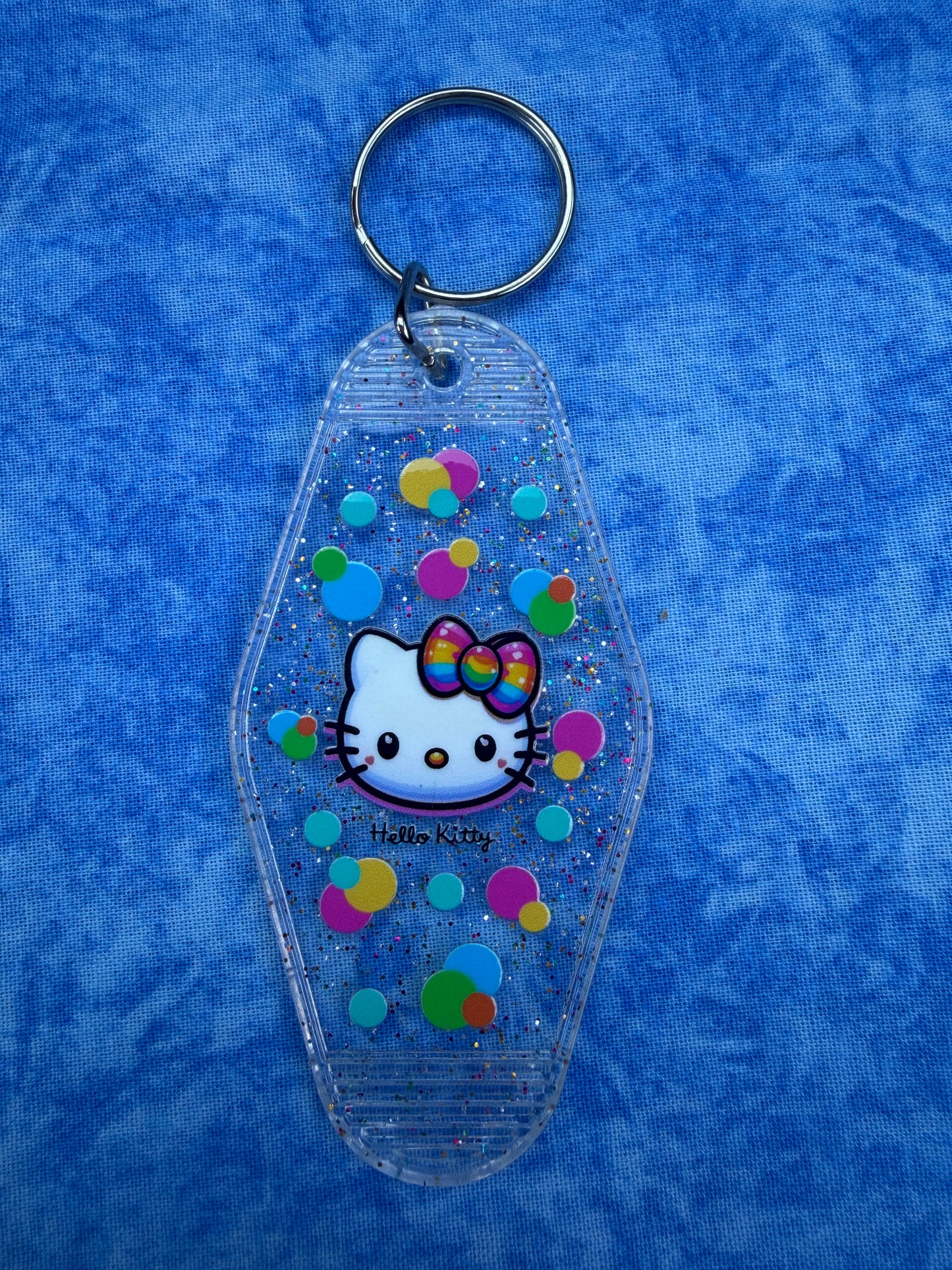 Cute Kitty Bubbles Clear - Hotel Keychain