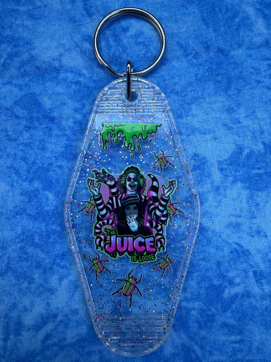 Juice Guy Bugs Clear - Hotel Keychain