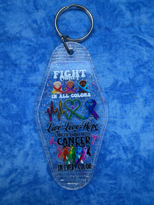 Cancer Sucks Clear - Hotel Keychain