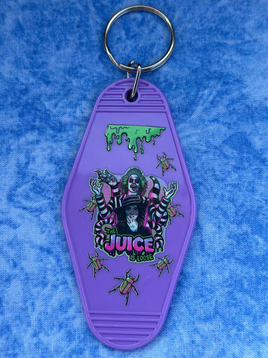 Juice Guy Purple - Hotel Keychain