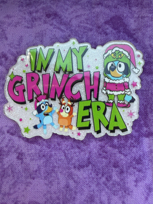 Blue Dog In My Grinch Era - Acrylic Magnet