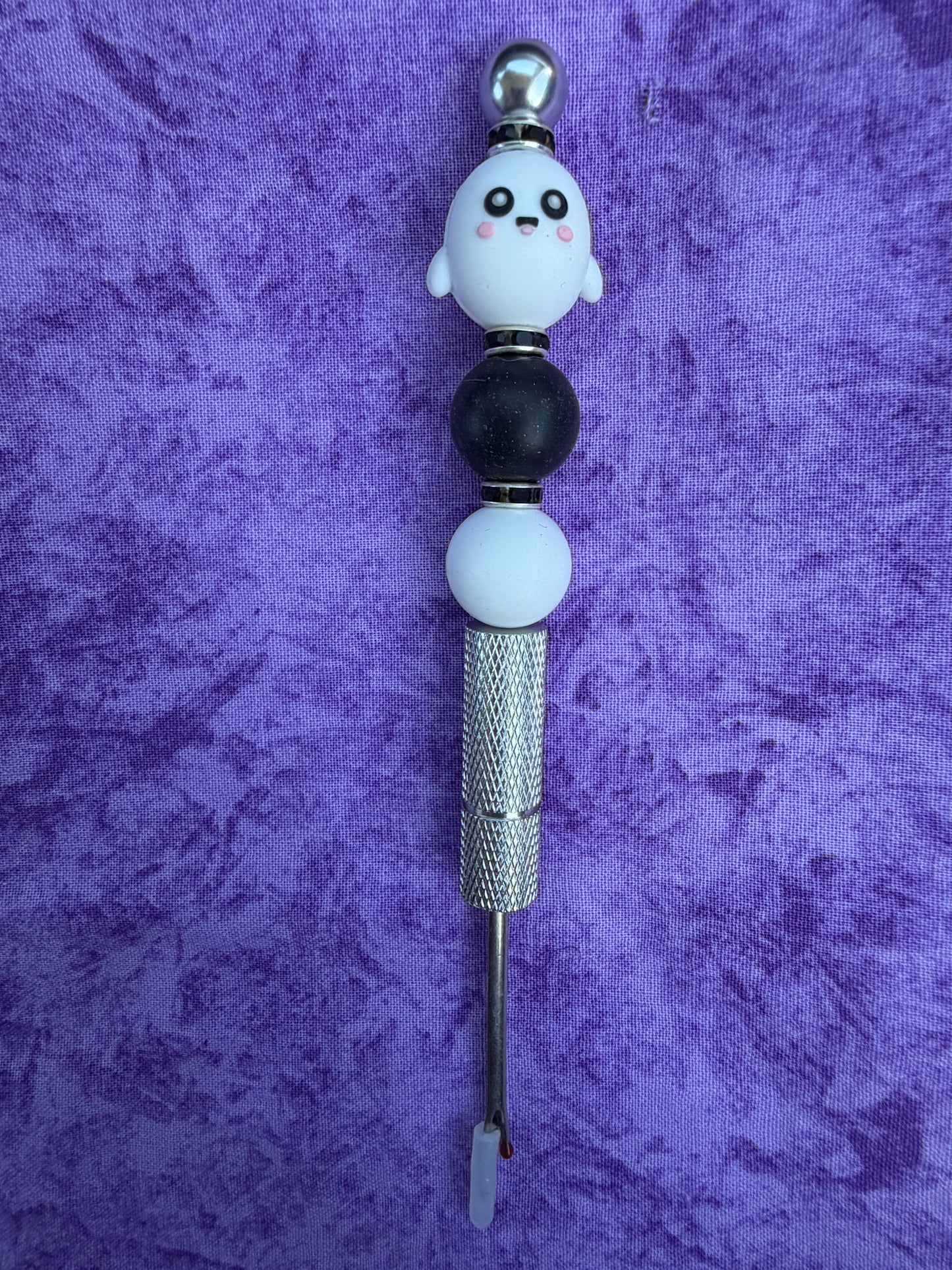 Cute Ghost Guy - Beaded Seam Ripper