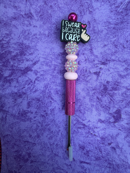 I Swear Because I Care - Beaded Seam Ripper