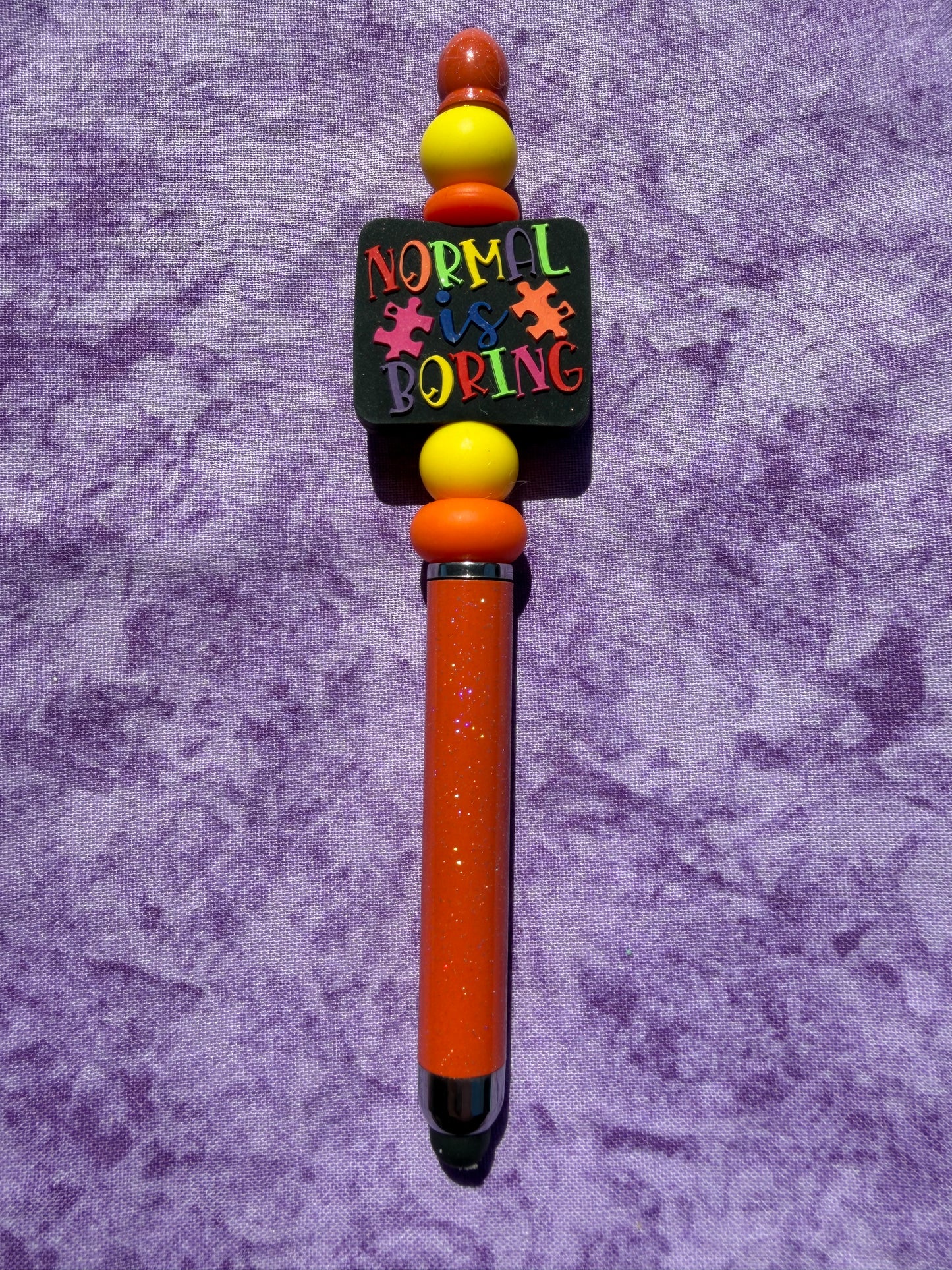 Normal Is Boring - Beaded Stylus
