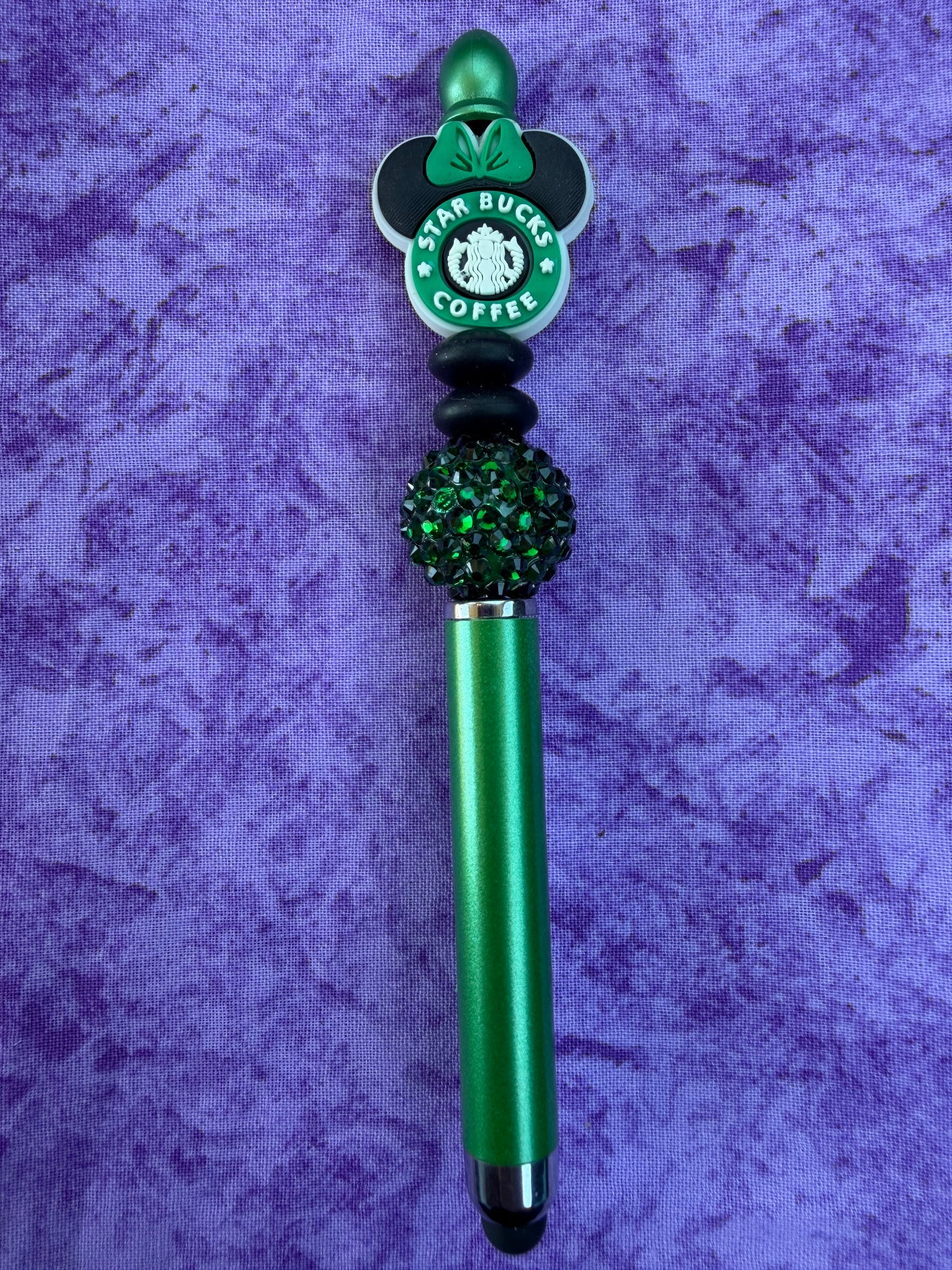 Coffee Green - Beaded Stylus