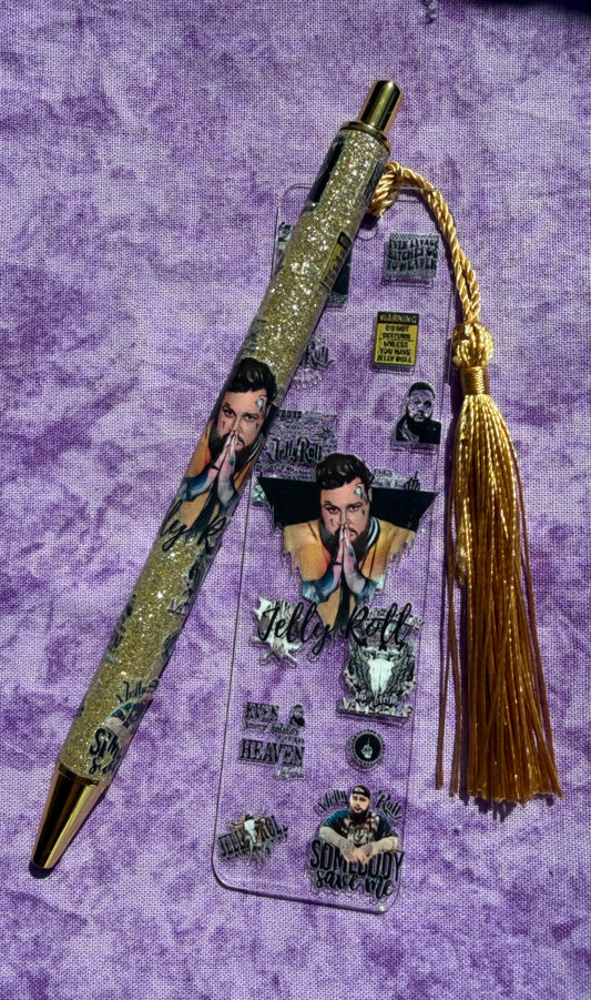 Singer Gold - Pen And Bookmark Set