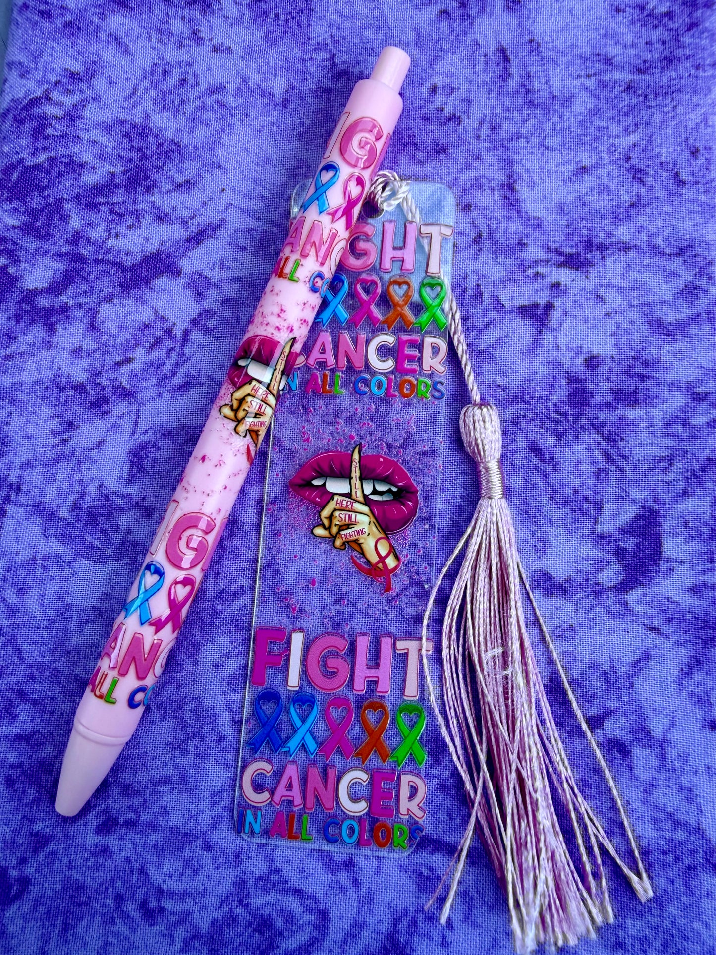 Cancer Fighter - Pen And Bookmark Set