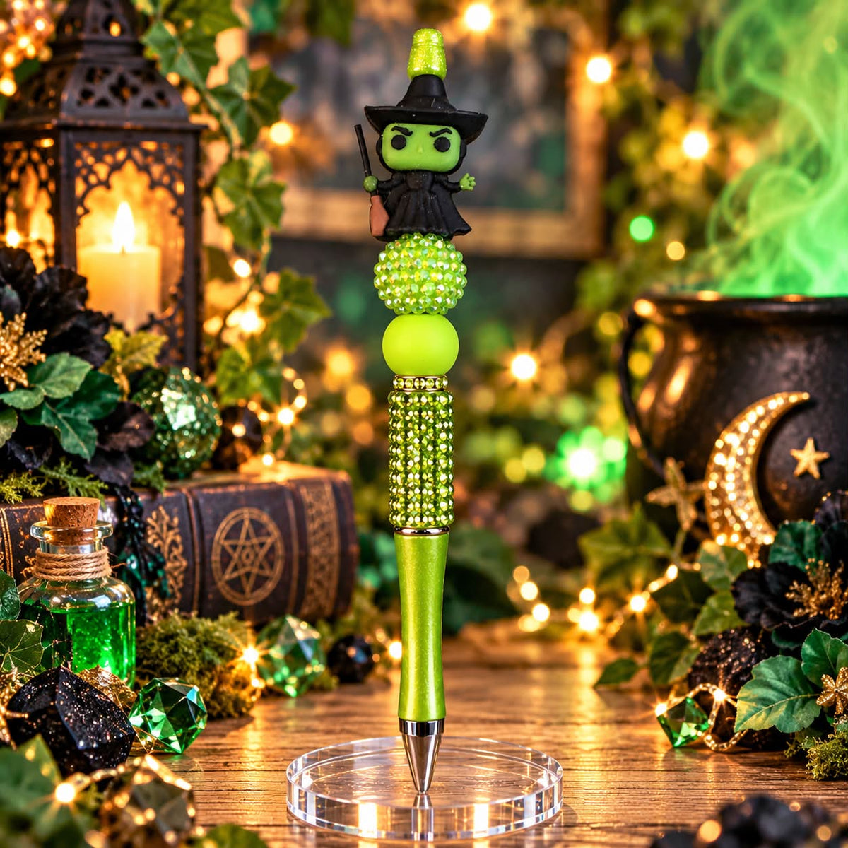 Green Witch - Beaded Pen