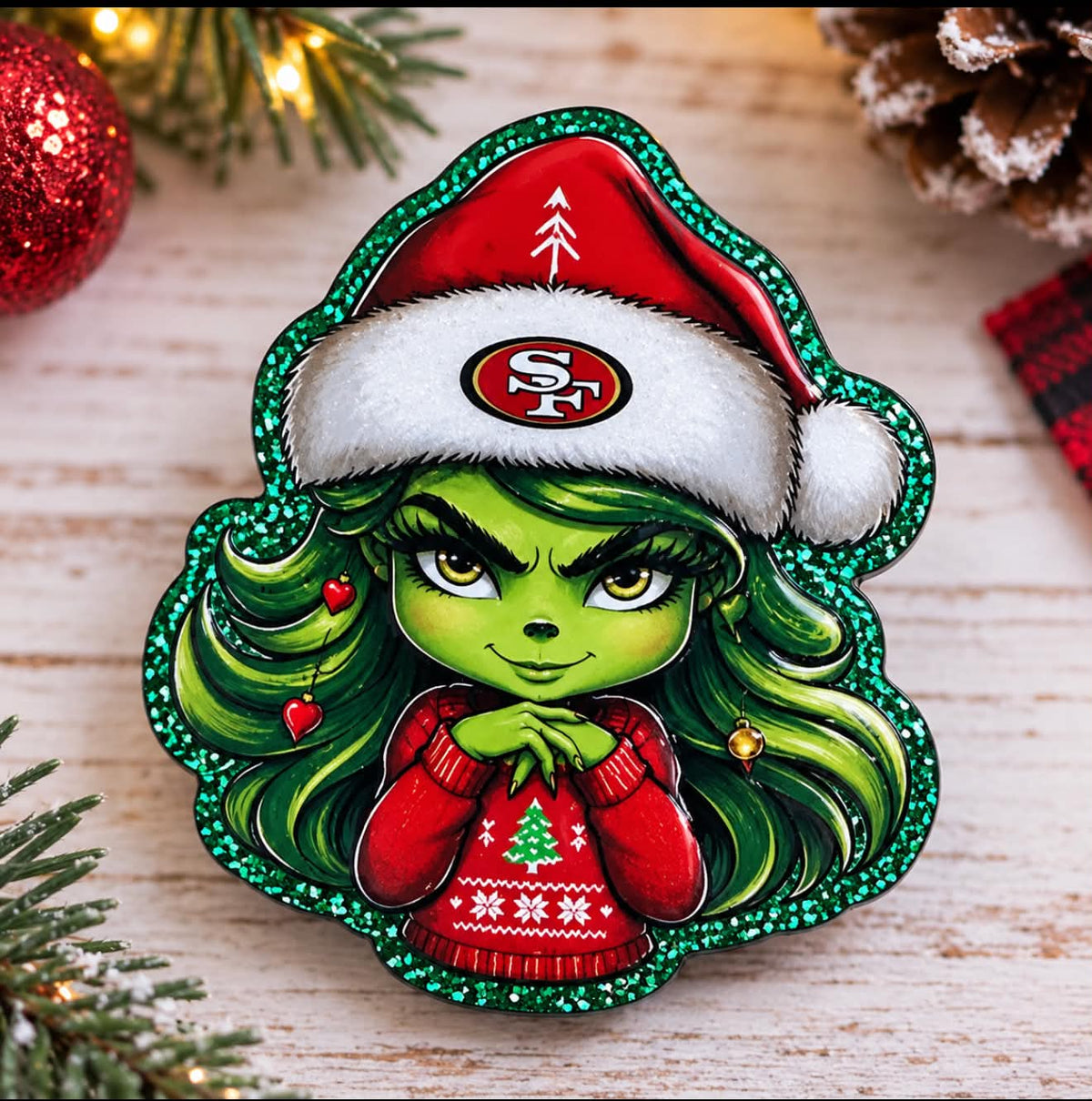 Green Girl - Acrylic Magnet