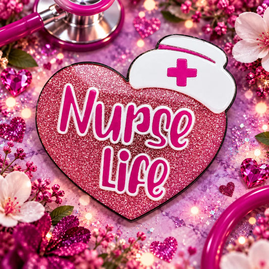 Nurse Life Pink - Acrylic Magnet