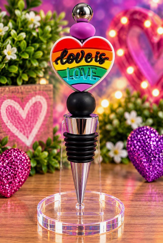 Love Is Love - Purple Winestopper